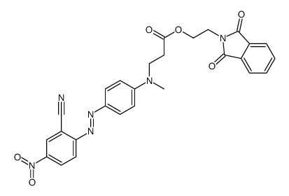 2-(1,3-dioxoisoindol-2-yl)ethyl 3-[4-[(2-cyano-4-nitrophenyl)diazenyl]-N-methylanilino]propanoate Structure