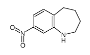 8-硝基-2,3,4,5-四氢-1H-苯并[b]氮杂卓结构式