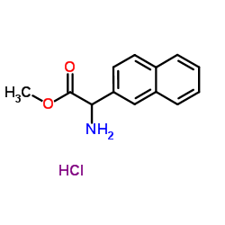 Methyl amino(2-naphthyl)acetate hydrochloride (1:1) Structure