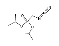 diisopropyl (azidomethyl)phosphonate结构式