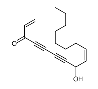 (9Z)-8-hydroxyheptadeca-1,9-dien-4,6-diyn-3-one结构式