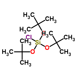 Chloro{tris[(2-methyl-2-propanyl)oxy]}silane structure