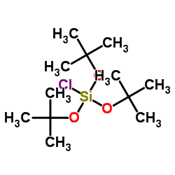 Chloro{tris[(2-methyl-2-propanyl)oxy]}silane Structure