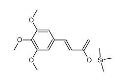 Trimethyl-[(E)-1-methylene-3-(3,4,5-trimethoxy-phenyl)-allyloxy]-silane结构式