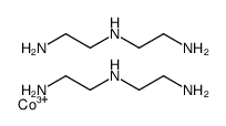 Cobalt triethylene tetramine complex Structure