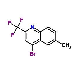 4-Bromo-6-methyl-2-(trifluoromethyl)quinoline structure