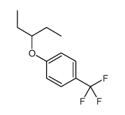 1-pentan-3-yloxy-4-(trifluoromethyl)benzene结构式