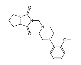 2-[4-(2-Methoxy-phenyl)-piperazin-1-ylmethyl]-tetrahydro-pyrrolo[1,2-c]imidazole-1,3-dione Structure