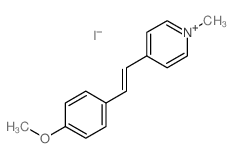 4-[(E)-2-(4-methoxyphenyl)ethenyl]-1-methyl-pyridine结构式