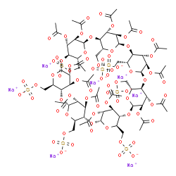 HEPTAKIS(2 3-DI-O-ACETYL-6-O-SULFO)-(B)& structure