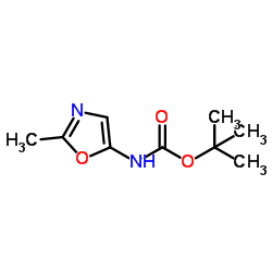 (2-甲基恶唑-5-基)氨基甲酸叔丁酯结构式