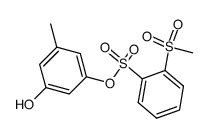 3-hydroxy-5-methylphenyl 2-(methylsulfonyl)benzenesulfonate Structure