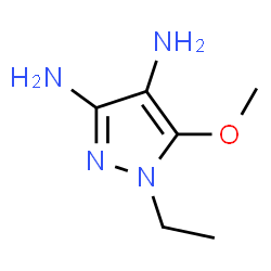 1H-Pyrazole-3,4-diamine,1-ethyl-5-methoxy-结构式