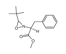 methyl (2S)-2-(3-(tert-butyl)-1,2-oxaziridin-2-yl)-3-phenylpropanoate结构式