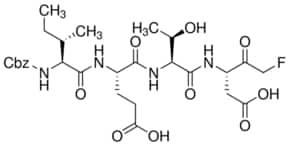 Z-Ile-Glu(O-ME)-Thr-Asp(O-Me)fluoromethyl keton结构式