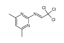 (4,6-dimethyl-pyrimidin-2-yl)-(2,2,2-trichloro-ethylidene)-amine Structure