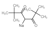 3,5-Heptanedione,2,2,6,6-tetramethyl-, ion(1-), sodium (1:1)结构式