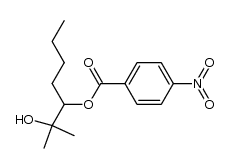 2-methyl-3-(4-nitro-benzoyloxy)-heptan-2-ol Structure