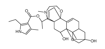 Batrachotoxinin A,20-(2-ethyl-4-methyl-1H-pyrrole-3-carboxylate) Structure