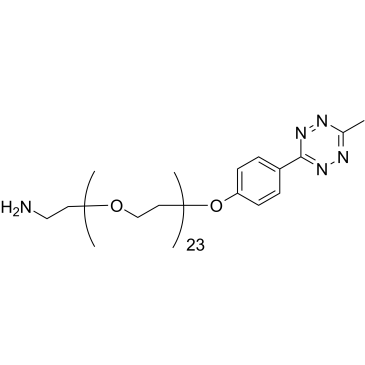 Methyltetrazine-PEG24-amine结构式