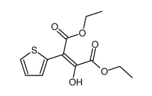 diethyl 2-hydroxy-3-(thien-2-yl)but-2-enedioate结构式