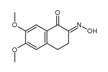 2-Hydroxyimino-6,7-dimethoxy-1,2,3,4-tetrahydronaphthalen-1-on结构式