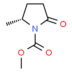 1-Pyrrolidinecarboxylicacid,2-methyl-5-oxo-,methylester,(2R)-(9CI)结构式