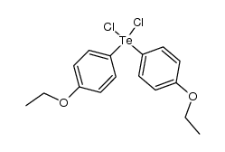 Bis(4-ethoxyphenyl)tellurium dichloride结构式