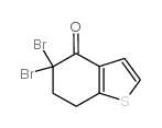 5,5-Dibromo-6,7-dihydro5H-benzo[b]thiophen-4-one结构式