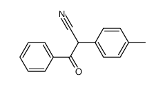 2-(4-methylphenyl)-3-oxo-3-phenylpropanenitrile结构式