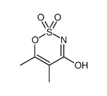 5,6-dimethyl-2,2-dioxooxathiazin-4-one结构式