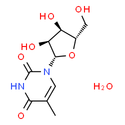 5-METHYLURIDINE HEMIHYDRATE Structure