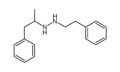 1-(α-Methylphenethyl)-2-phenethylhydrazine结构式