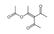 (3-acetyl-4-oxopent-2-en-2-yl) acetate Structure