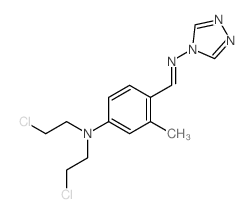 4H-1,2,4-Triazol-4-amine,N-[[4-[bis(2-chloroethyl)amino]-2-methylphenyl]methylene]- picture