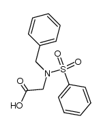 N-benzenesulfonyl-N-benzyl-glycine Structure