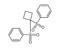 [1-(benzenesulfonyl)cyclobutyl]sulfonylbenzene Structure