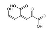 4-carboxy-2-hydroxy-cis,cis-muconate 6-semialdehyde结构式