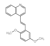 Quinoline,4-[2-(2,5-dimethoxyphenyl)ethenyl]-结构式