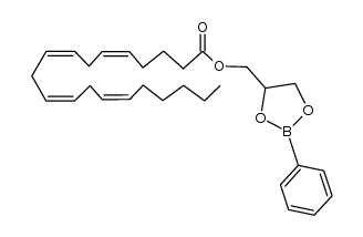 1-arachidonylglycerol 2,3-phenylboronate ester结构式