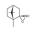 spiro[(1R,2S,4R)-1,7,7-trimethylbicyclo[2.2.1]heptane-2,3'-oxaziridine]结构式