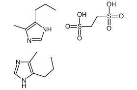 ethane-1,2-disulfonic acid,5-methyl-4-propyl-1H-imidazole结构式
