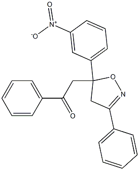 α-[5-(m-Nitrophenyl)-3-phenyl-2-isoxazolin-5-yl]acetophenone picture