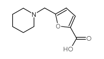 5-(Piperidin-1-ylmethyl)furan-2-carboxylic acid structure