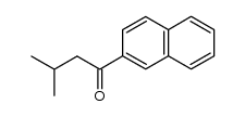 3-methyl-1-(naphthalene-2-yl)butan-1-one结构式