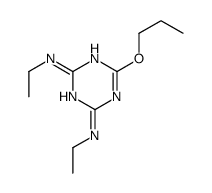 2-N,4-N-diethyl-6-propoxy-1,3,5-triazine-2,4-diamine Structure