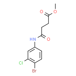 Methyl 4-[(4-bromo-3-chlorophenyl)amino]-4-oxobutanoate picture