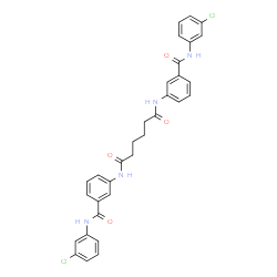 N~1~,N~6~-bis{3-[(3-chloroanilino)carbonyl]phenyl}hexanediamide structure