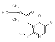 tert-Butyl (5-Bromo-2-(methylthio)-6-oxopyrimidin-1-yl)acetate picture