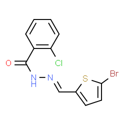 N'-[(5-bromo-2-thienyl)methylene]-2-chlorobenzohydrazide Structure